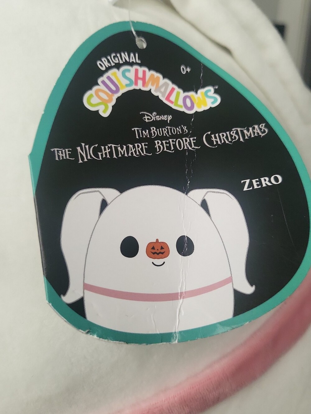 NWT Squishmallows Zero Ghost Dog Nightmare Before Christmas 14" Plushie Toy 2021 - Picture 2 of 13